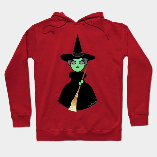 Kokeshi Wicked witch Hoodie by Pendientera